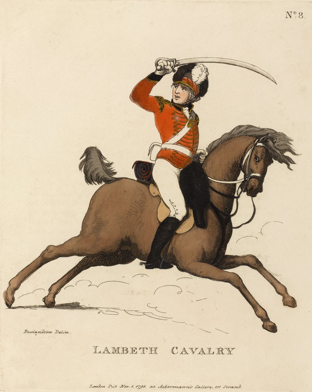 Lambeth-kavaleriet, ca.1799 af Thomas Rowlandson