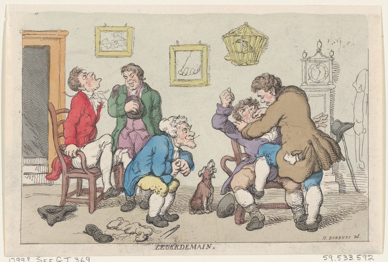 Legerdemain, 1799., 1799. af Thomas Rowlandson