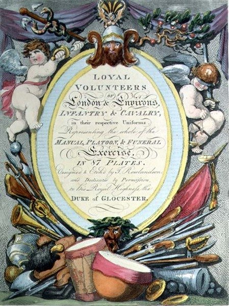 Loyal Volunteers of London, titelblad af Thomas Rowlandson