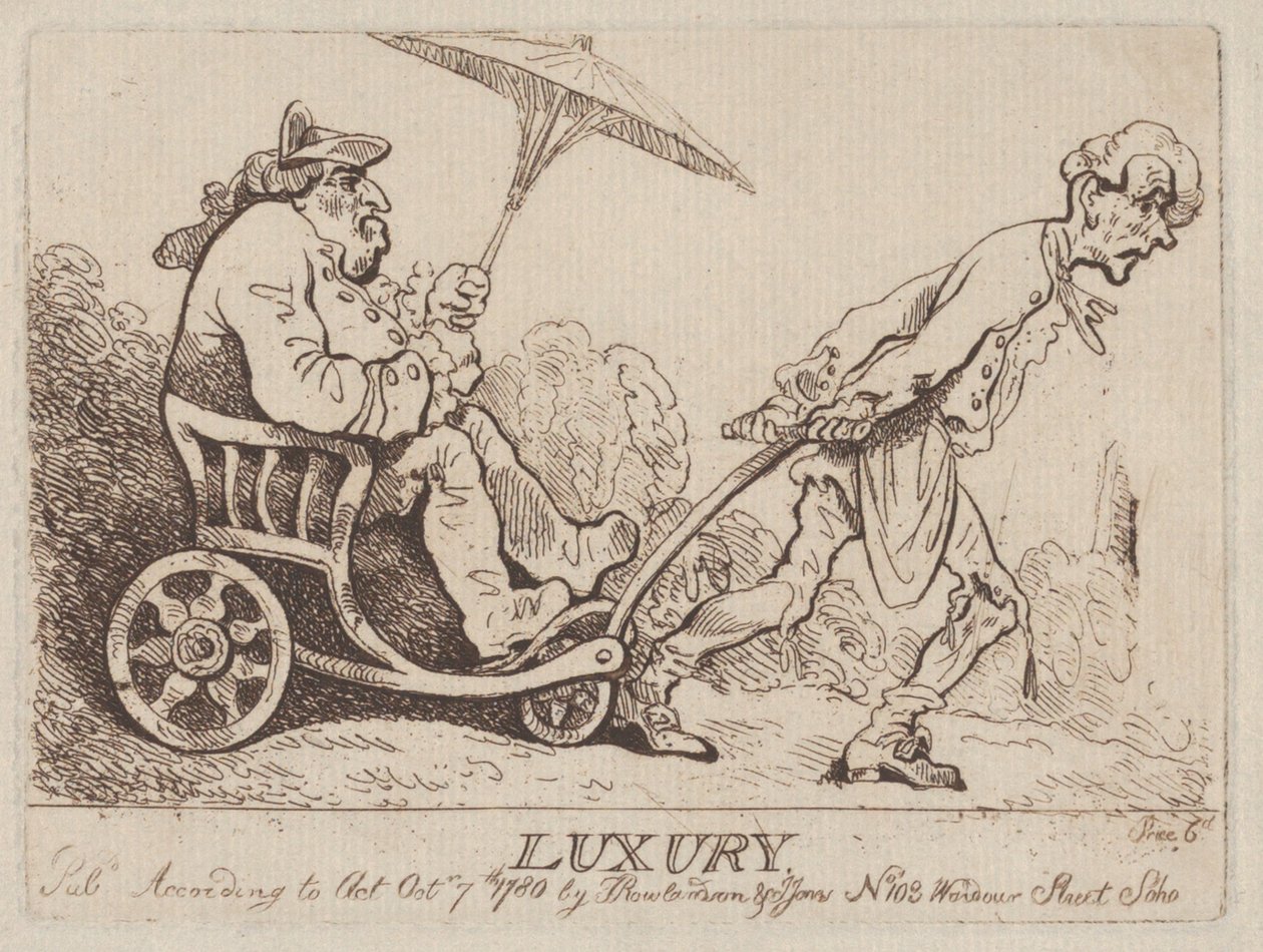 Luksus, 7. oktober 1780., 7. oktober 1780. af Thomas Rowlandson