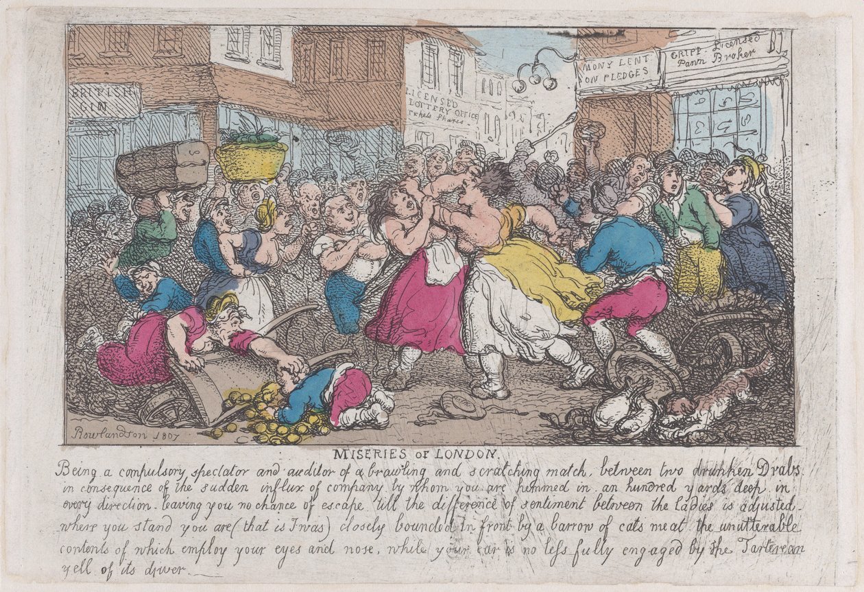 Miseries of London, 1807-08., 1807-08. af Thomas Rowlandson