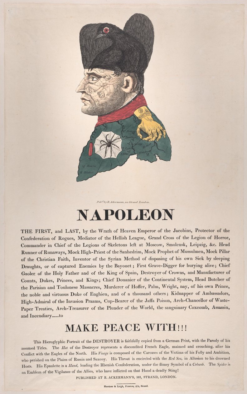 Napoleon, marts 1814., marts 1814. af Thomas Rowlandson