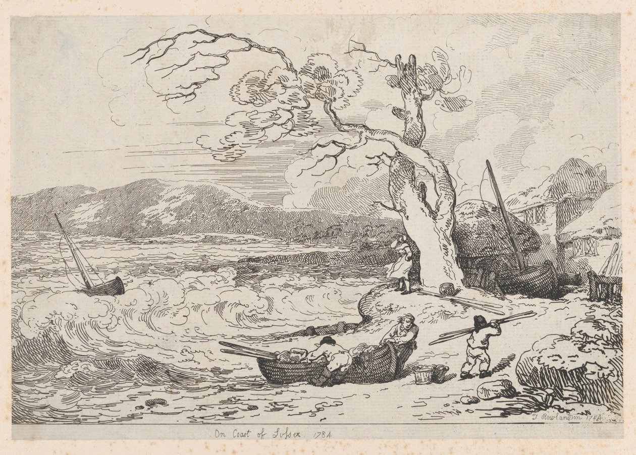 På kysten af Sussex, 1784-85., 1784-85. af Thomas Rowlandson