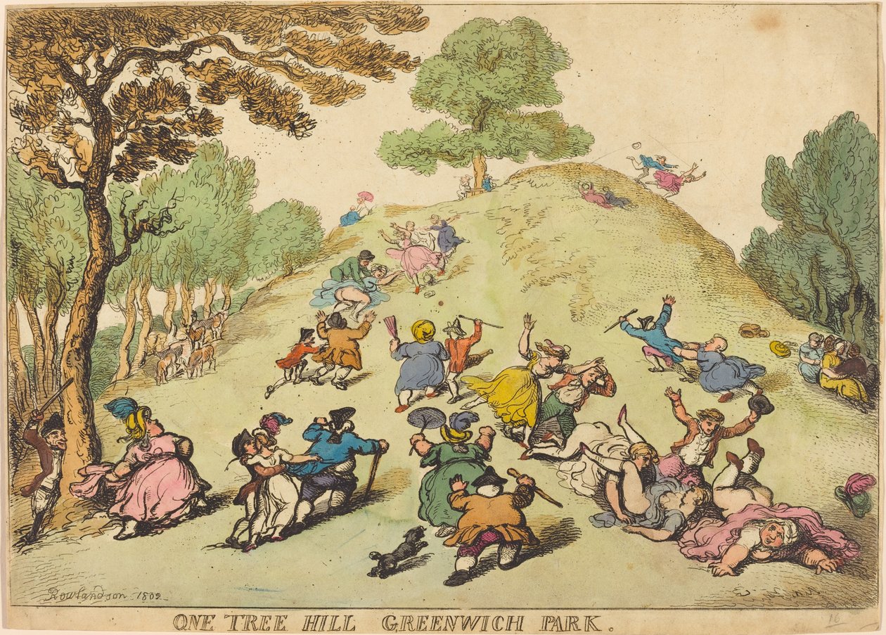 One Tree Hill, Greenwich Park af Thomas Rowlandson