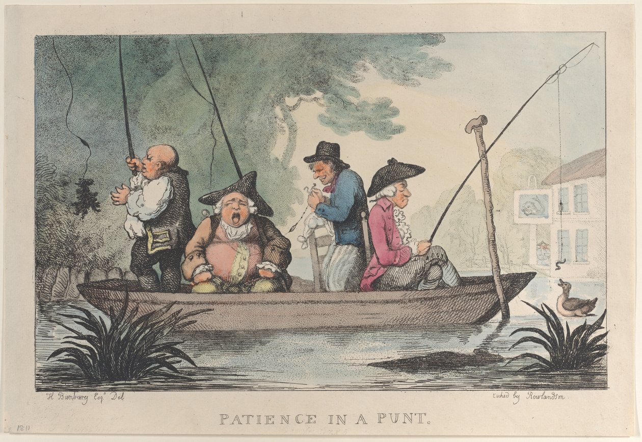 Patience in a Punt, 1811., 1811. af Thomas Rowlandson
