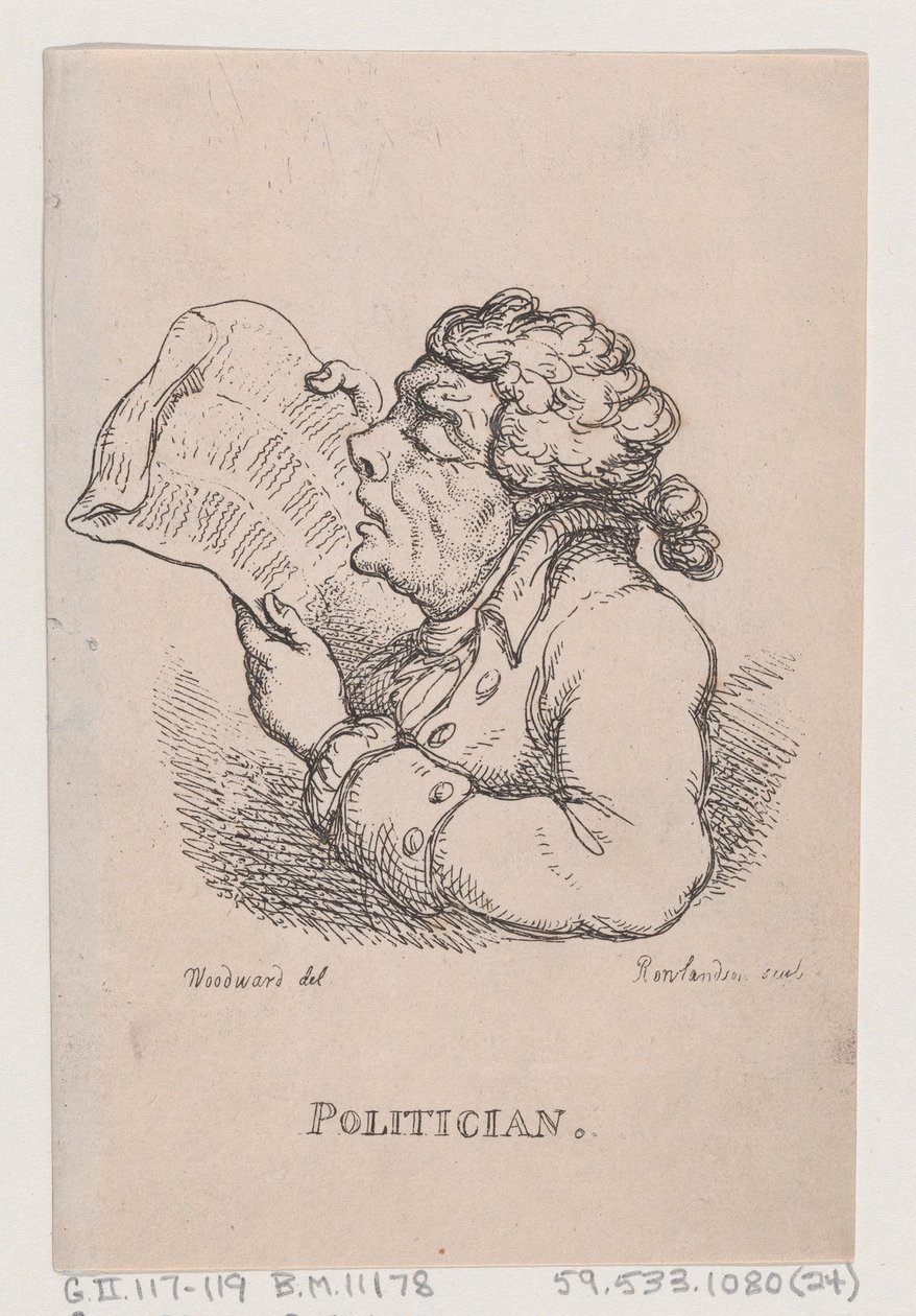 Politiker, april 1808., april 1808. af Thomas Rowlandson