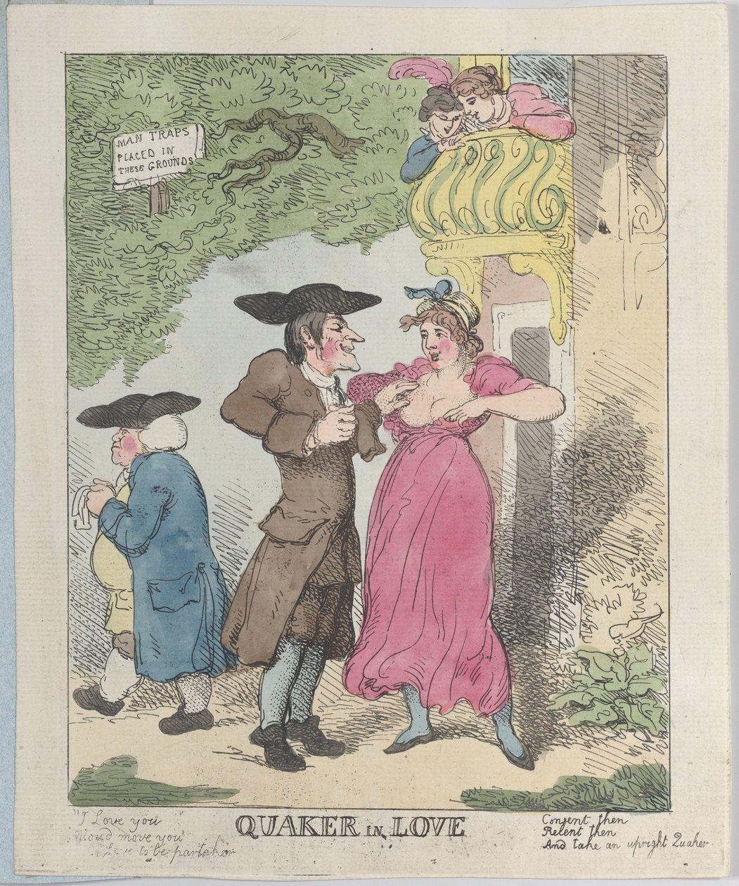 Kvæker forelsket, 1815., 1815. af Thomas Rowlandson