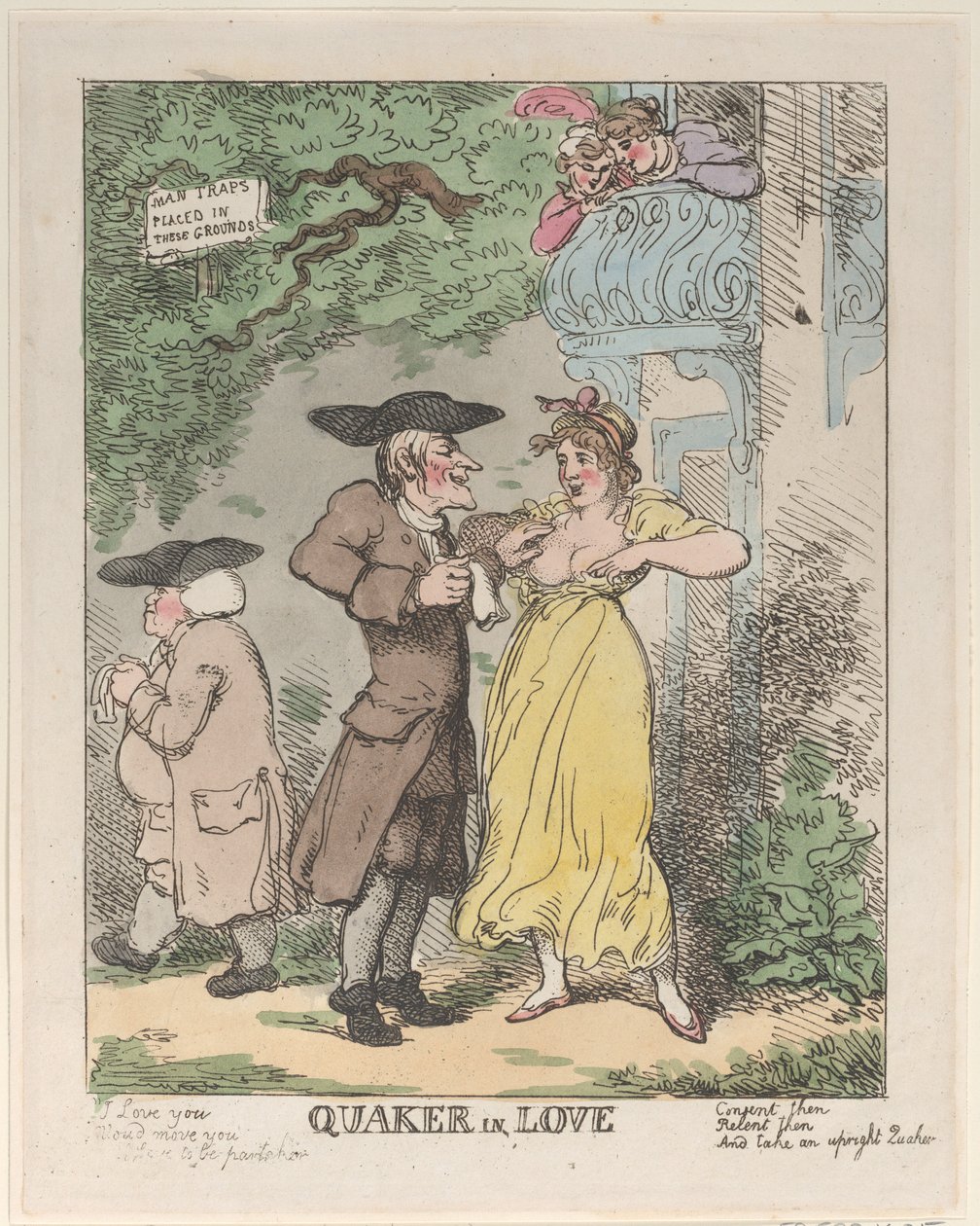 Kvæker forelsket, 1815., 1815. af Thomas Rowlandson