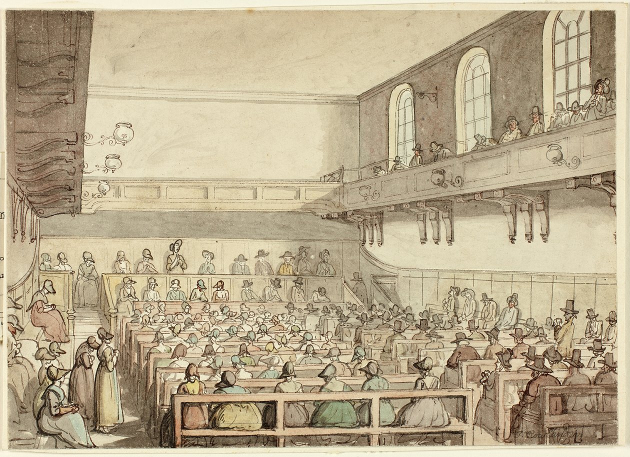 Kvækernes møde af Thomas Rowlandson