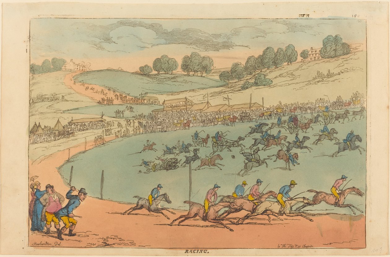 Racing af Thomas Rowlandson