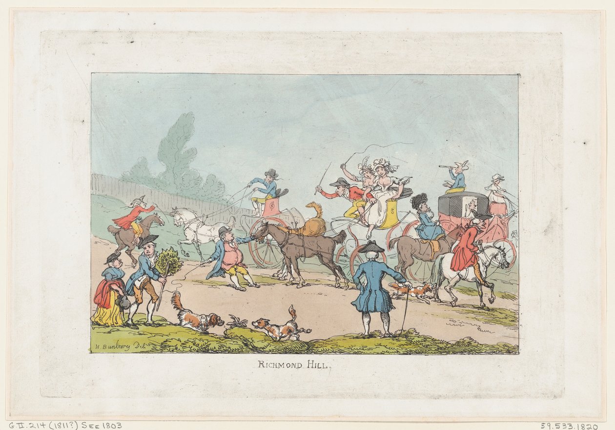 Richmond Hill, 1811., 1811. af Thomas Rowlandson