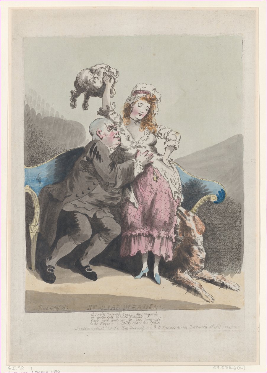 Særligt indlæg, marts 1780., marts 1780. af Thomas Rowlandson