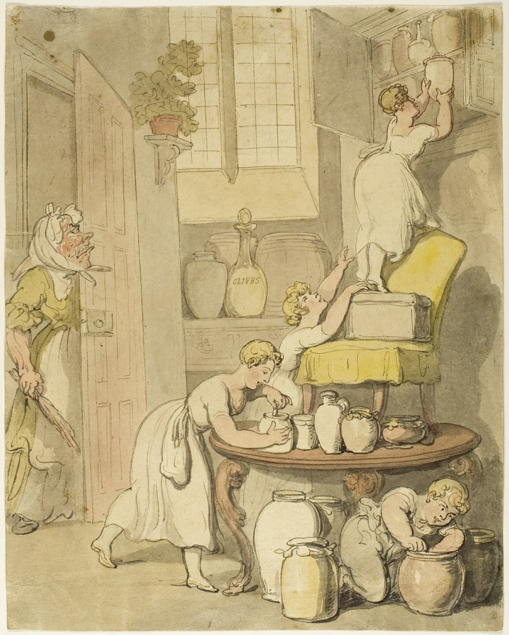 At stjæle konserves af Thomas Rowlandson