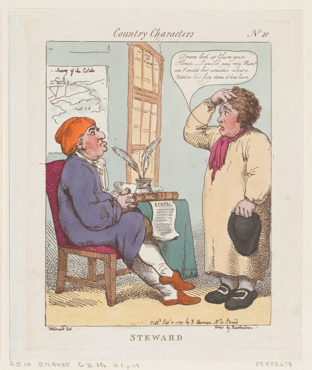 Steward, 10. september 1799., 10. september 1799. af Thomas Rowlandson