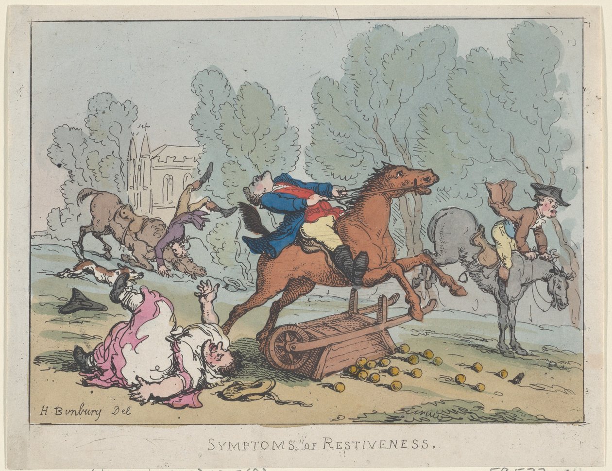 Symptomer på Restiveness, 1807., 1807. af Thomas Rowlandson