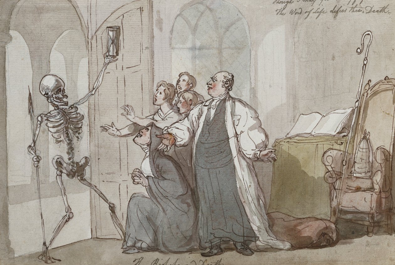 Biskoppen og Døden af Thomas Rowlandson