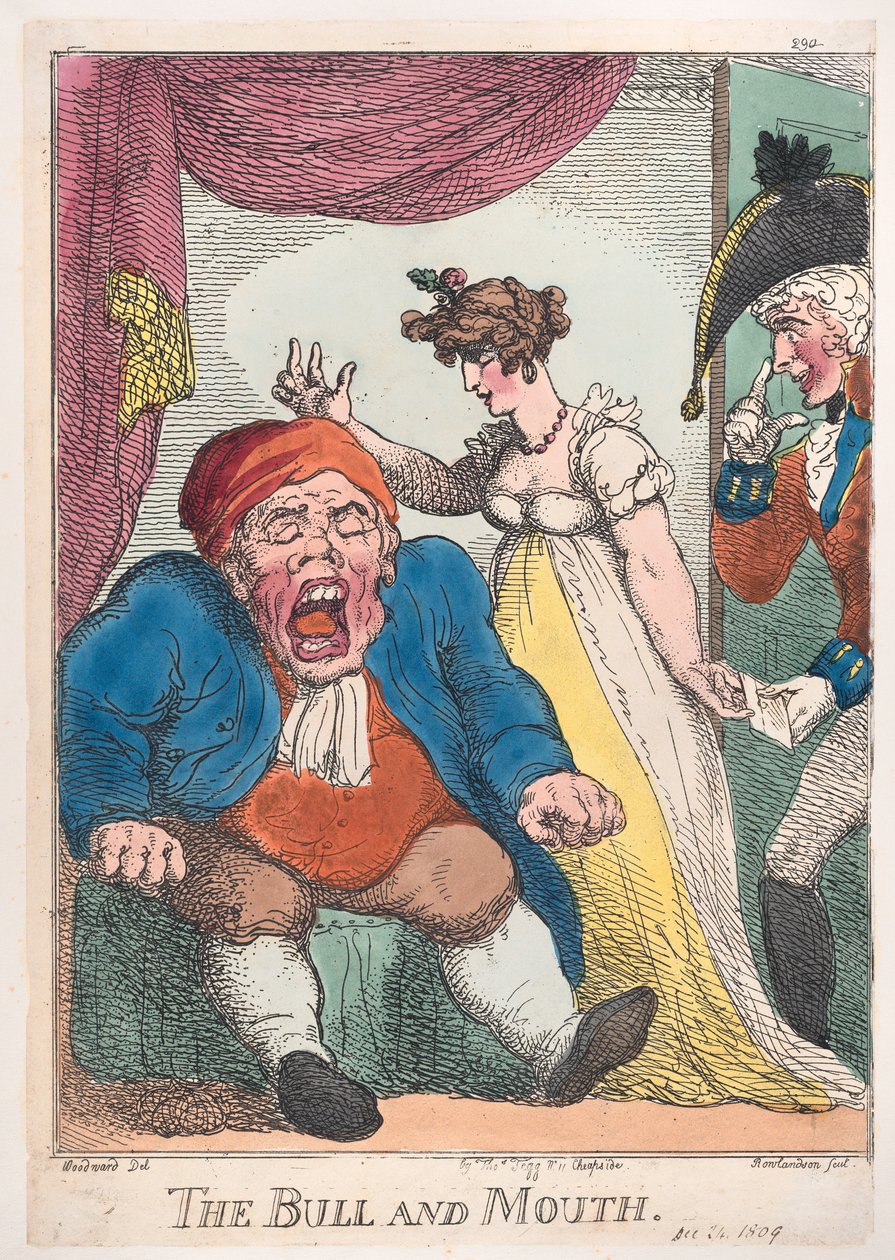Tyren og Munden, 1808-09., 1808-09. af Thomas Rowlandson