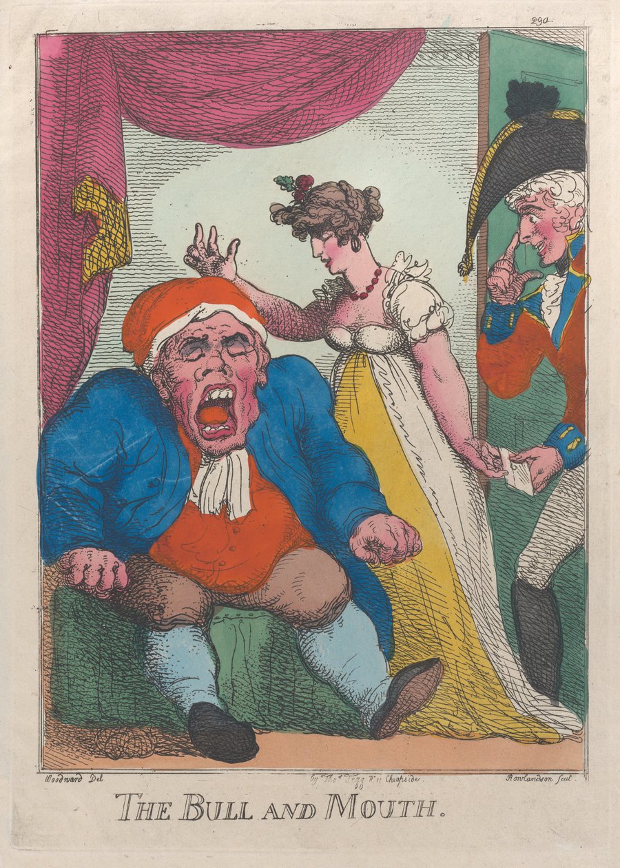 Tyren og Munden, 1808-09., 1808-09. af Thomas Rowlandson