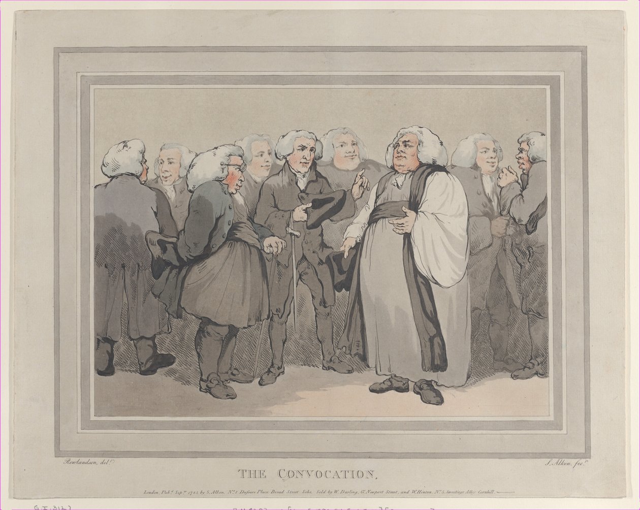 Konvokationen, september 1785., september 1785. af Thomas Rowlandson
