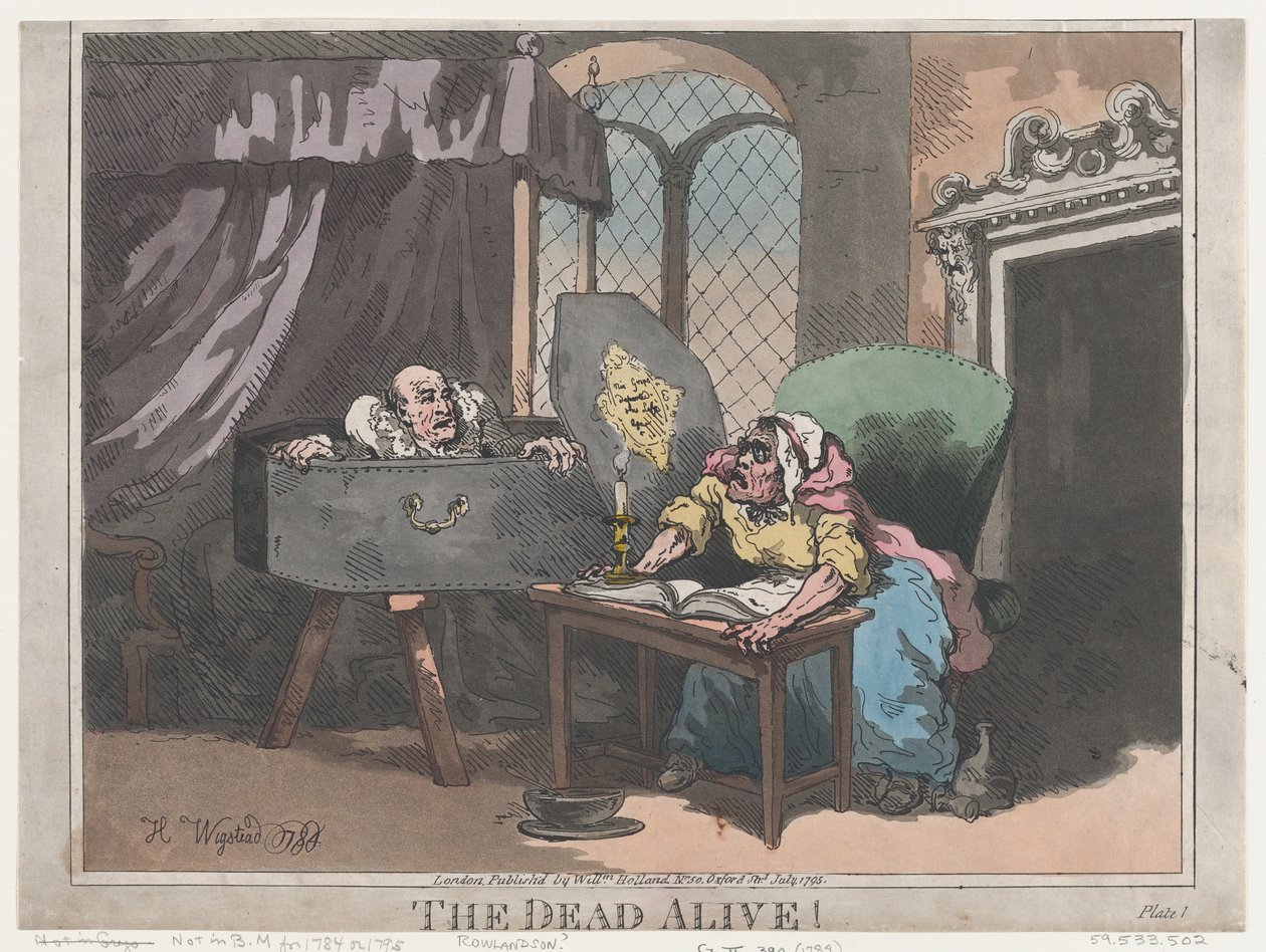 The Dead Alive!, juli 1795., juli 1795. af Thomas Rowlandson