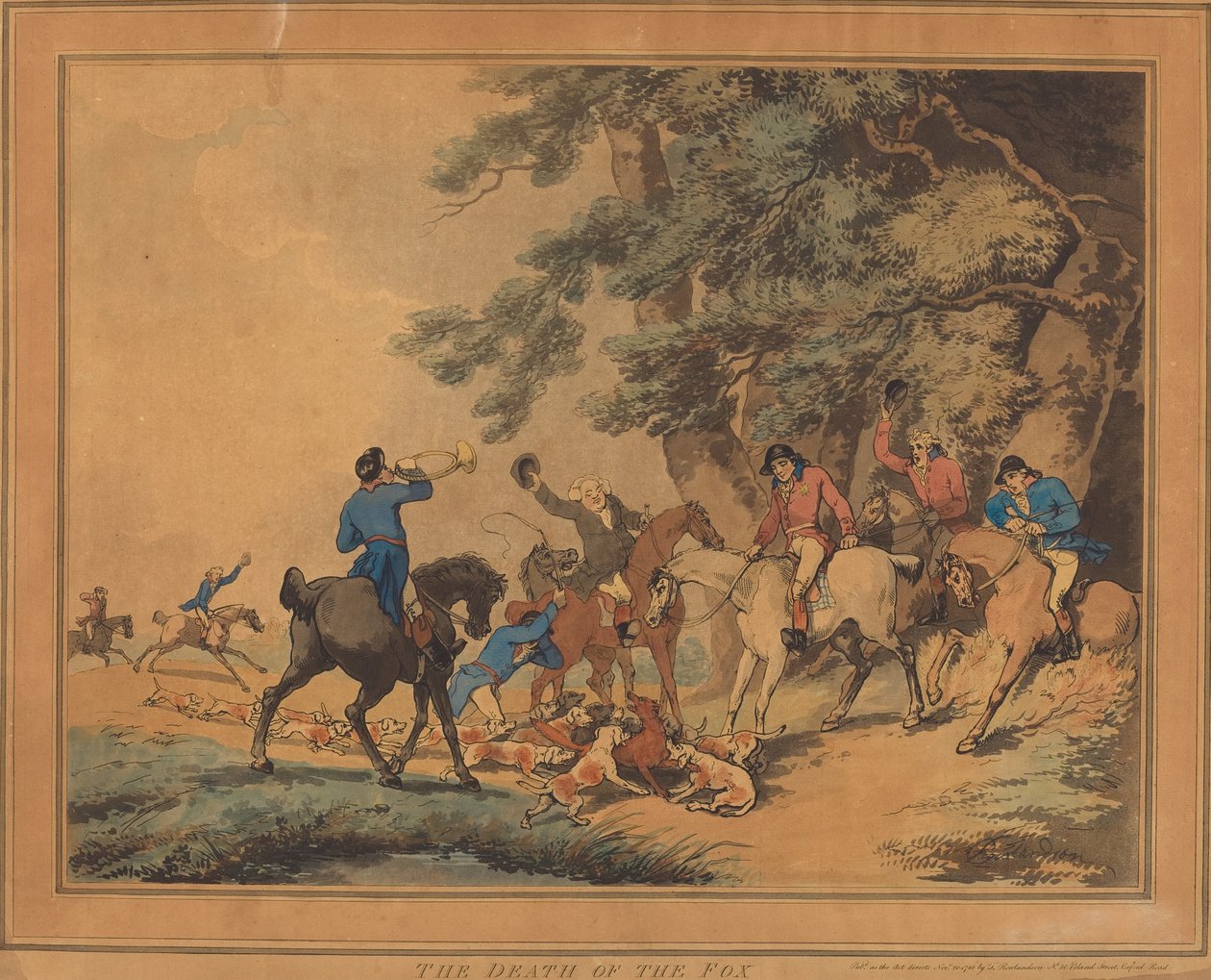 Rævens død af Thomas Rowlandson