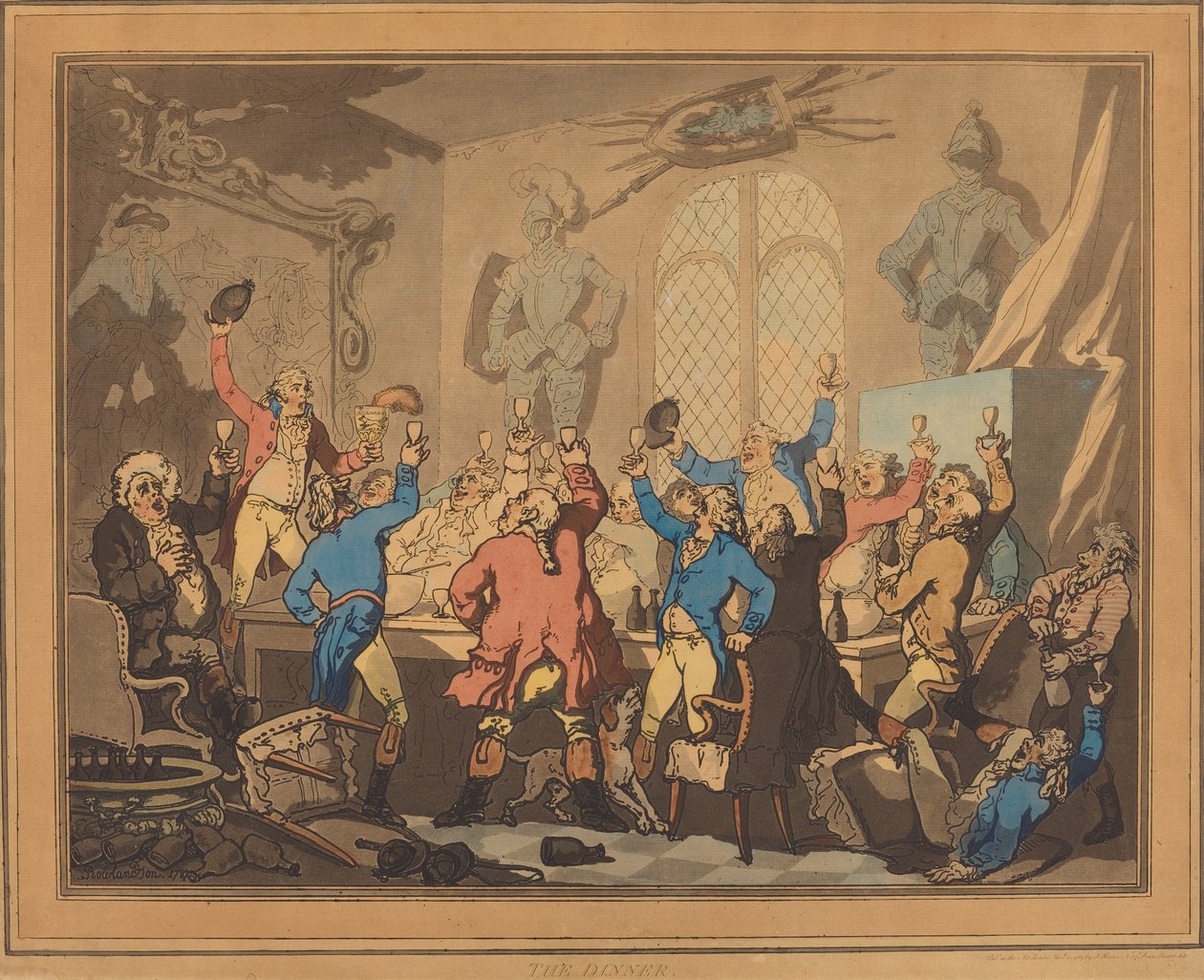 Aftensmaden af Thomas Rowlandson