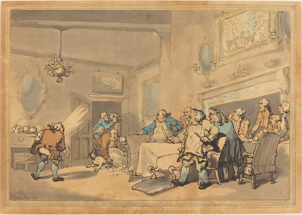 De skuffede Epikurer af Thomas Rowlandson