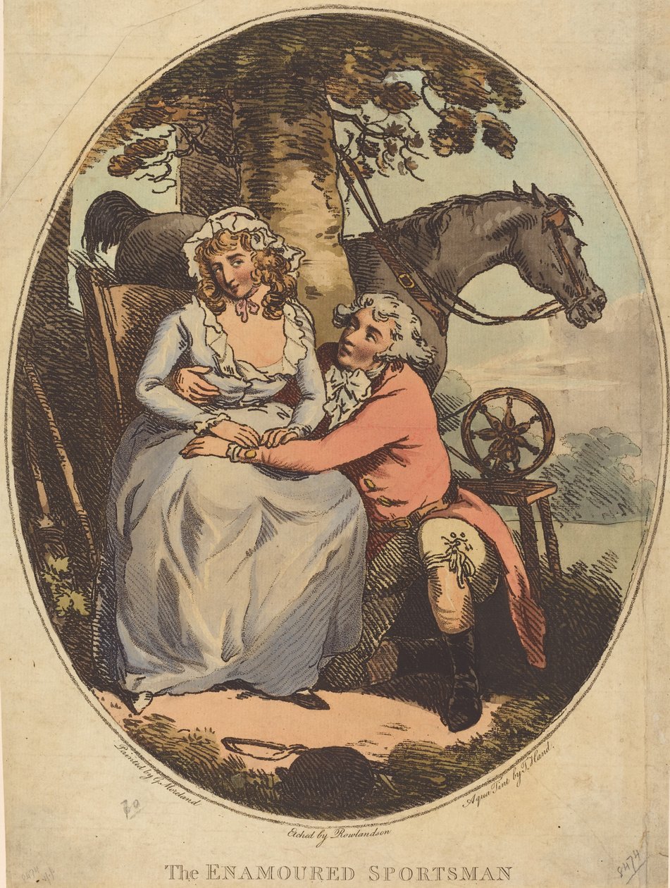 Den forelskede sportsmand. af Thomas Rowlandson