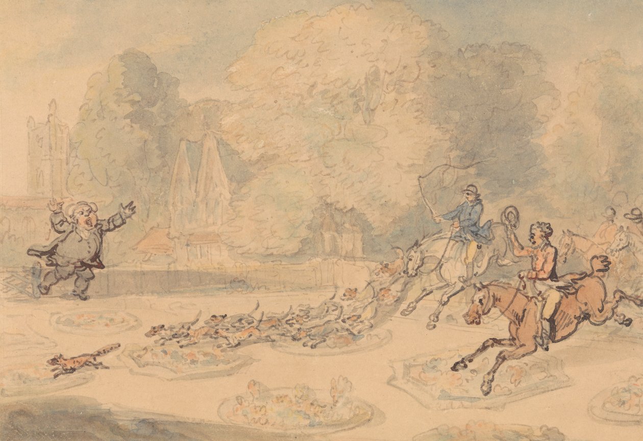 Den rasende præst af Thomas Rowlandson