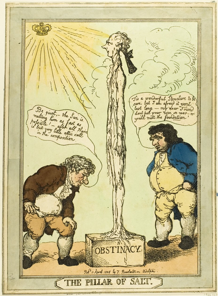 Søjlen af salt af Thomas Rowlandson