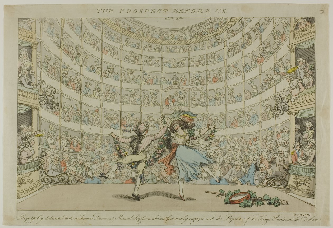 Udsigten foran os af Thomas Rowlandson