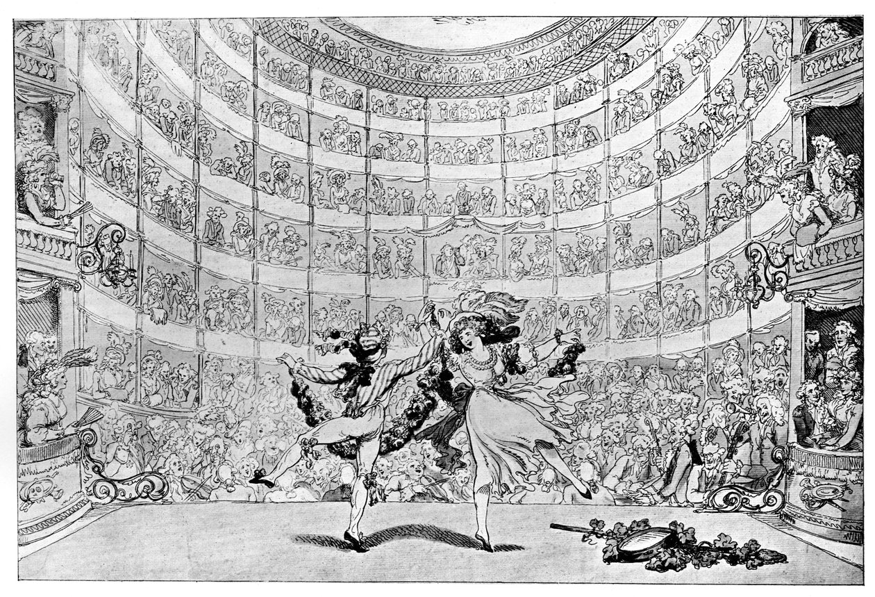 Udsigten foran os, 1791. af Thomas Rowlandson