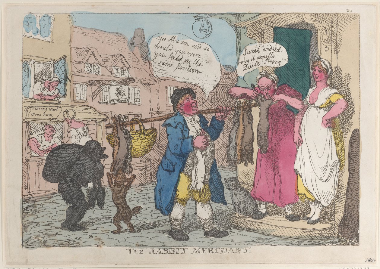 Kaninhandleren, 1810., 1810. af Thomas Rowlandson