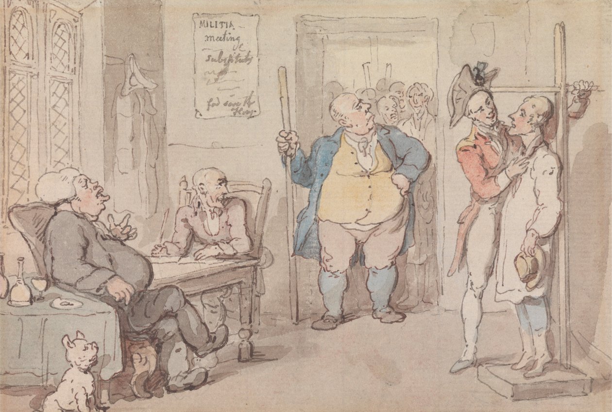 Rekrutteringsmedarbejderen af Thomas Rowlandson
