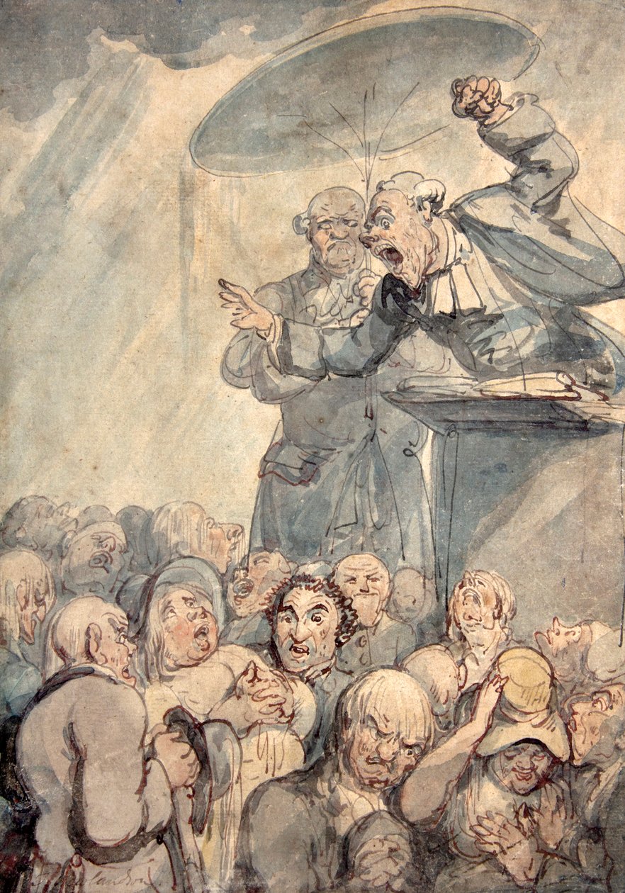 The Spellbinder (akvarel) af Thomas Rowlandson