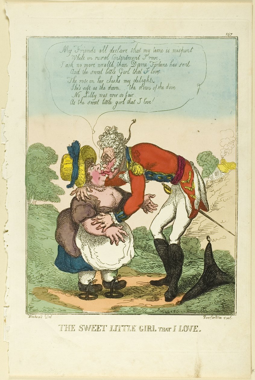 Den søde lille pige, som jeg elsker af Thomas Rowlandson