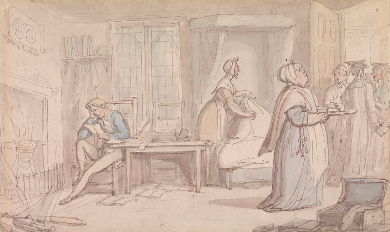 Studenterværelset af Thomas Rowlandson