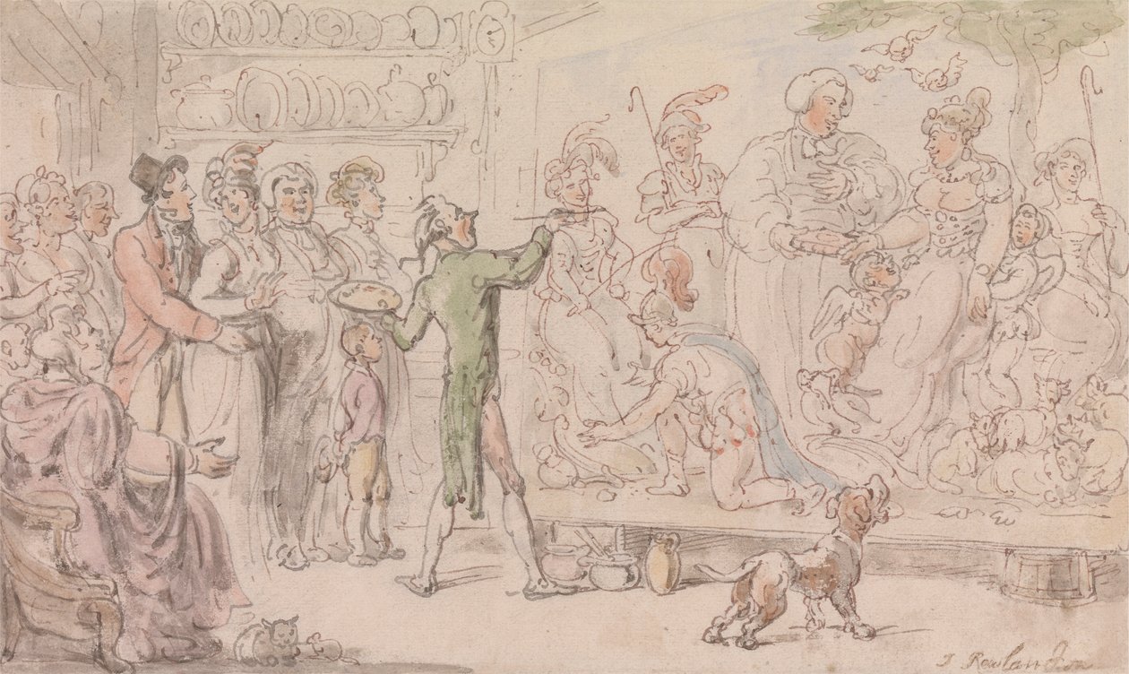 The Vicar of Wakefield: The Family Picture af Thomas Rowlandson