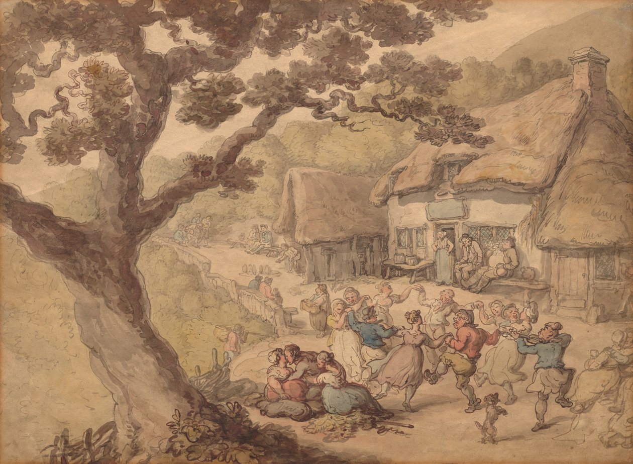 Landsbydansen af Thomas Rowlandson
