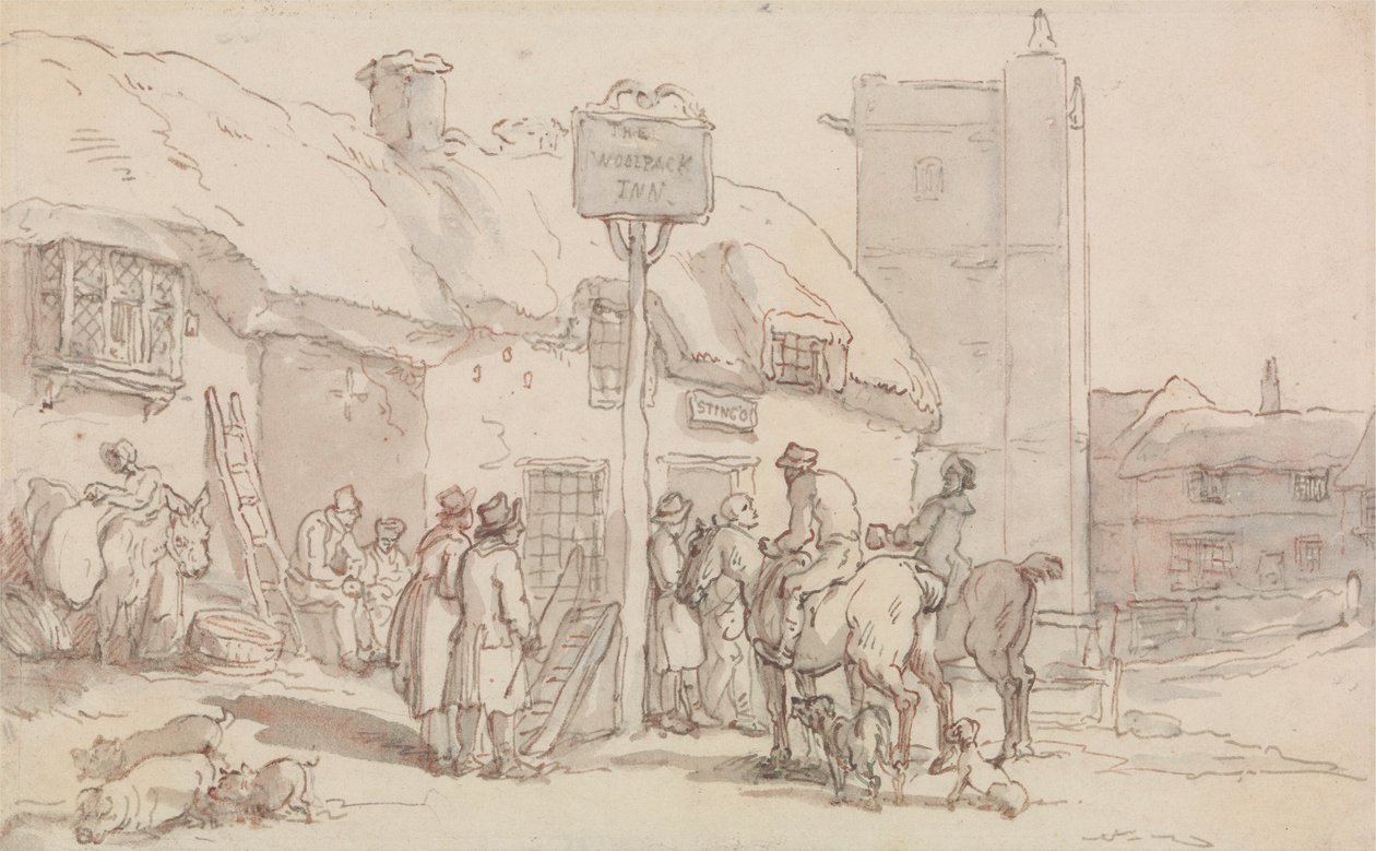 Woolpack Inn af Thomas Rowlandson