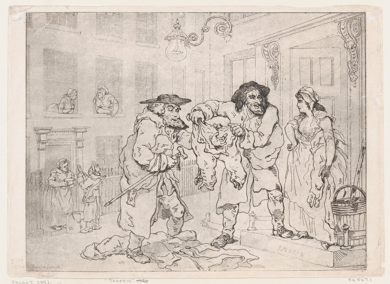 Trafik, 1791., 1791. af Thomas Rowlandson