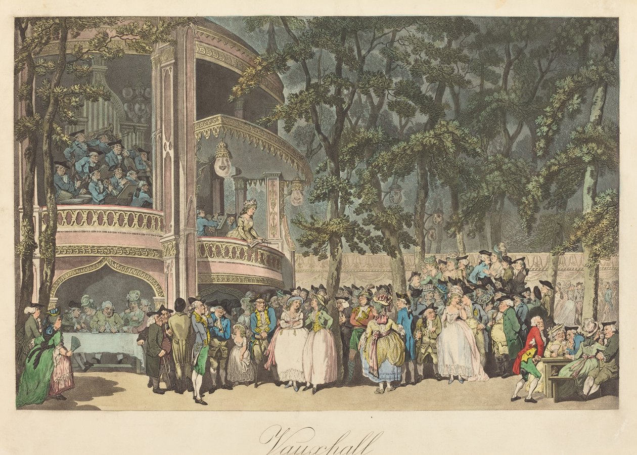 Vauxhall Gardens af Thomas Rowlandson