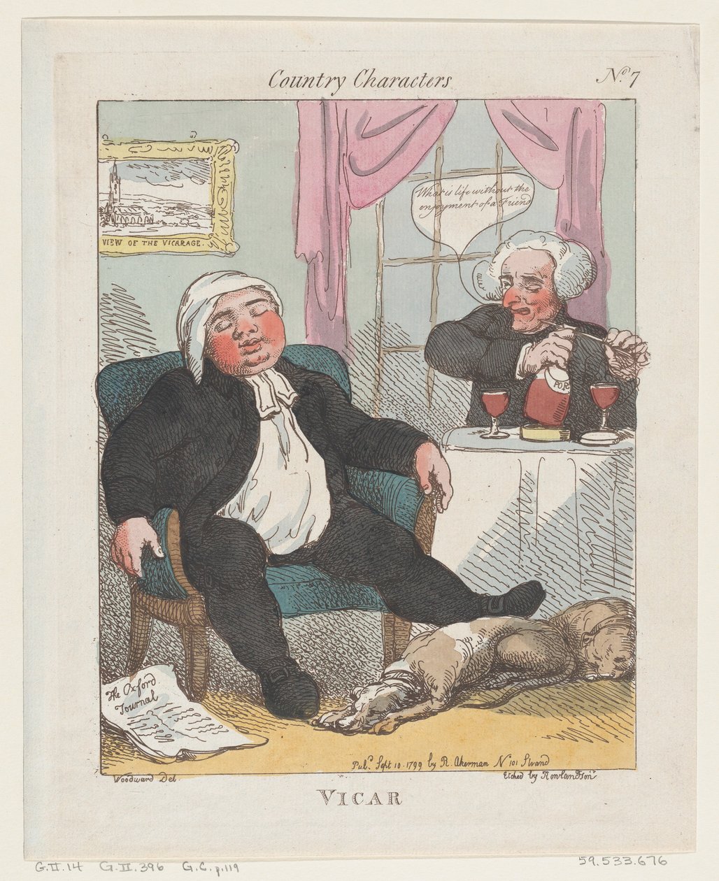 Præst, 10. september 1799., 10. september 1799. af Thomas Rowlandson