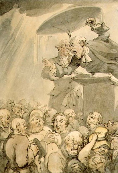 William Field (1768-1851) Forkyndelse af Thomas Rowlandson