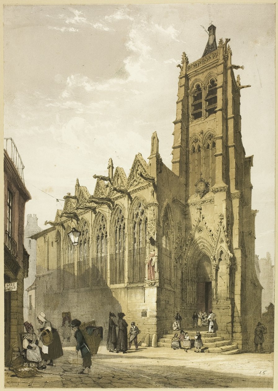 St. Severin-kirken, Paris af Thomas Shotter Boys