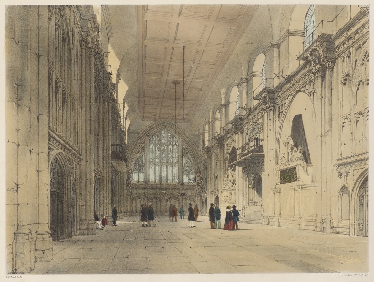 London som det er: Guildhall af Thomas Shotter Boys