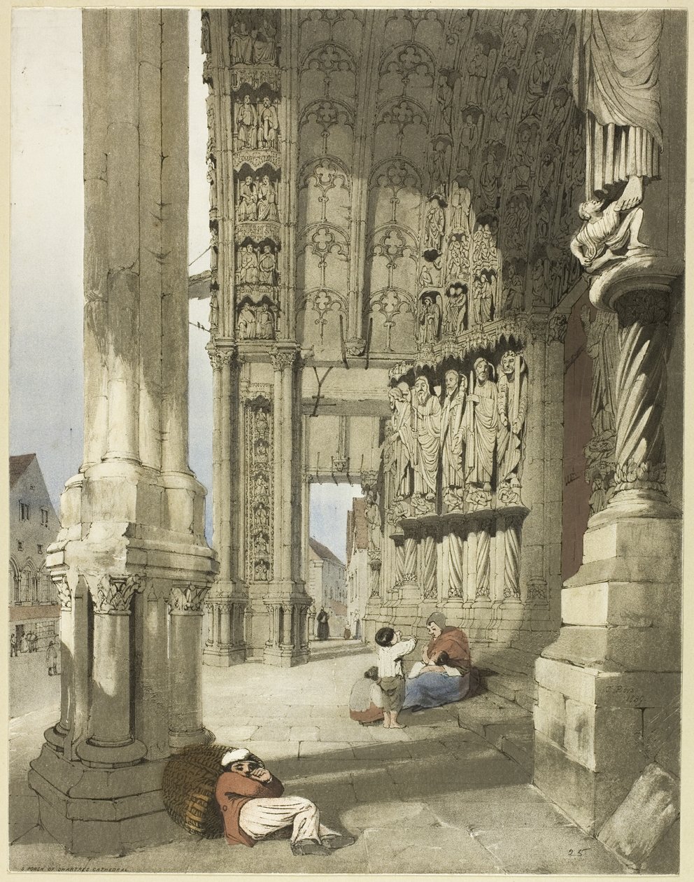 Notre Dame, Chartres af Thomas Shotter Boys