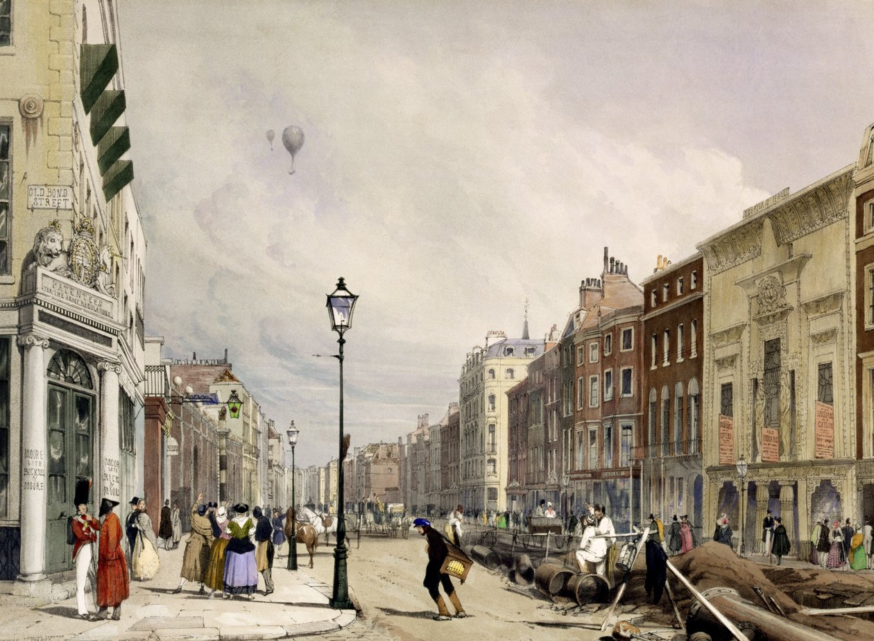 Piccadilly, 1842 af Thomas Shotter Boys