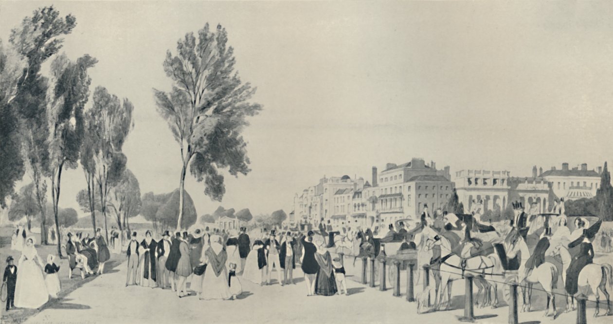 Society in Hyde Park, 1842, 1920 af Thomas Shotter Boys