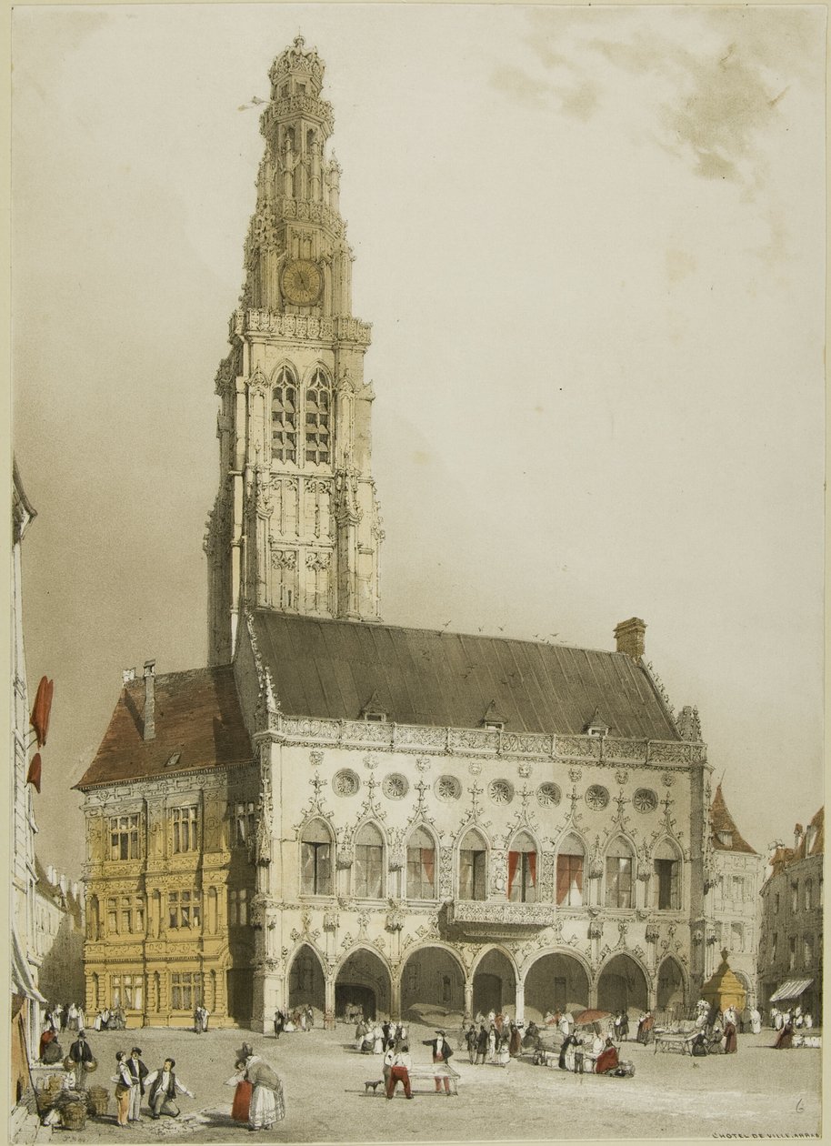 South Porch of Chartres Cathedral af Thomas Shotter Boys
